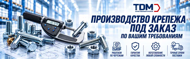 Производство крепежа на заказ — изготовление метизов по чертежам