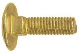 DIN603 M5*20 БОЛТ МЕБЕЛЬНЫЙ ЛАТУНЬ (100шт)