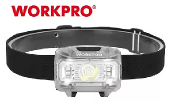 Фонарик налобный, светодиодный 300LM Workpro