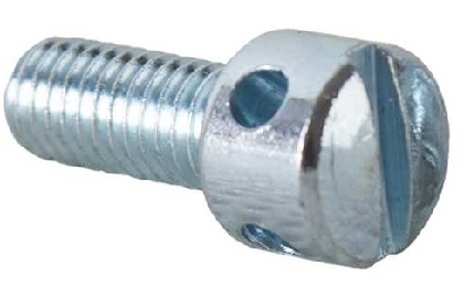 DIN404 M4*10 ВИНТ С ОТВЕРСТИЯМИ пр.5.8 ЦИНК (100шт)